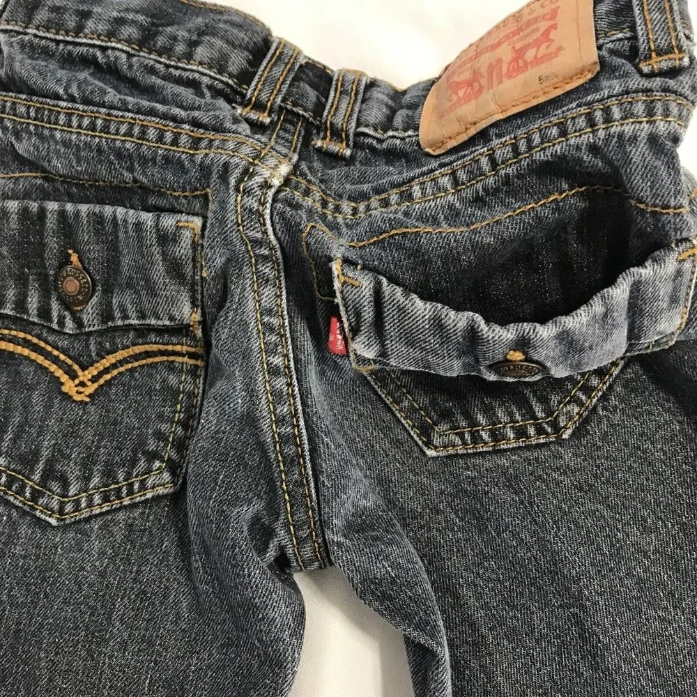 Levi Strauss Classic Red Label Shorts Youth Size 5 Reg Faux Button Pocket Design - Picture 3 of 12